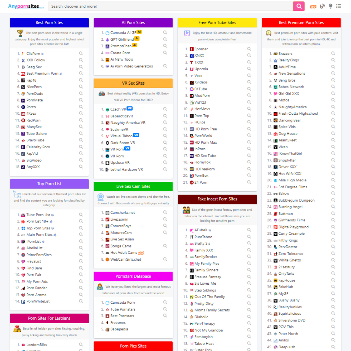 IPornList preview