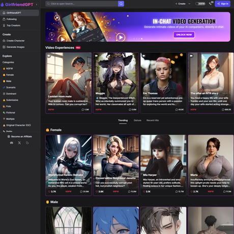 GirlfriendGPT preview